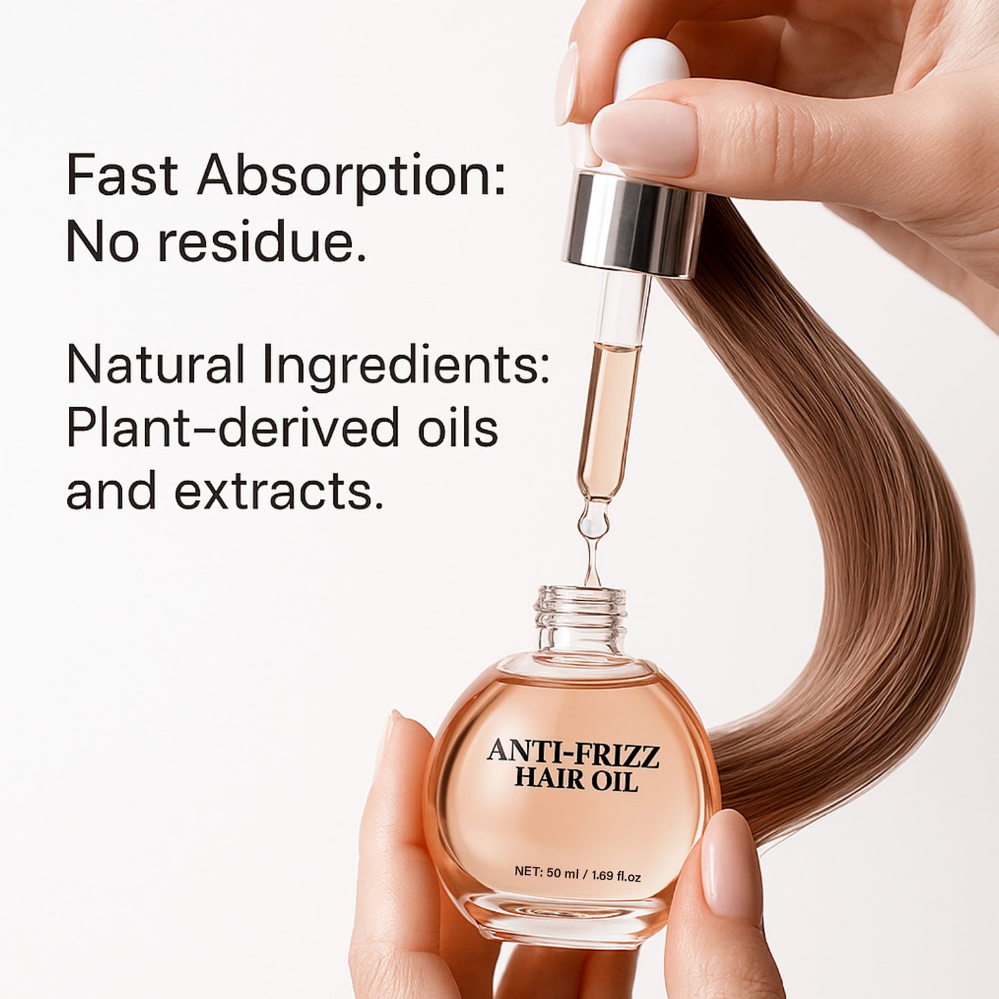 Private Label 50ML Smoothing Glossy Anti-Frizz Hair Oil