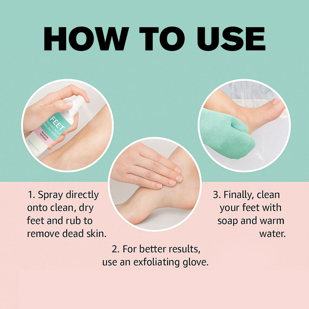 OEM ODM 118ML Soften Tender Lightening Instant Foot Peeling Spray