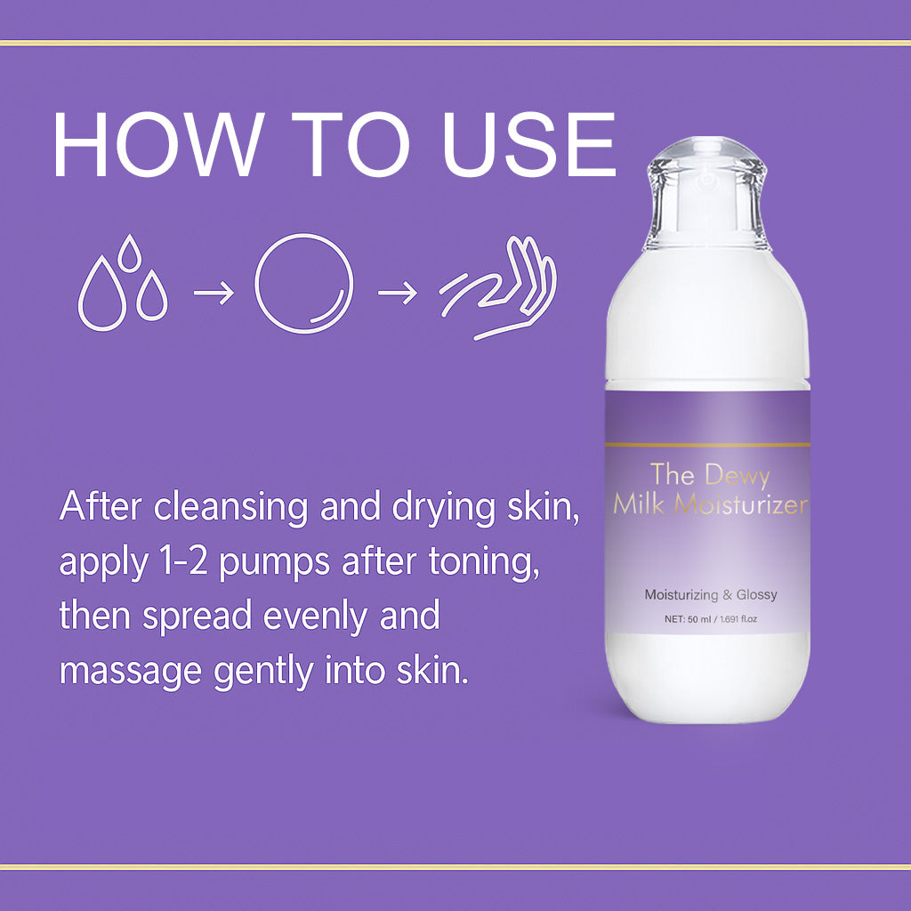 OEM ODM 50ML Moisturizing Nourishing Brightening Dewy Milk Moisturizer