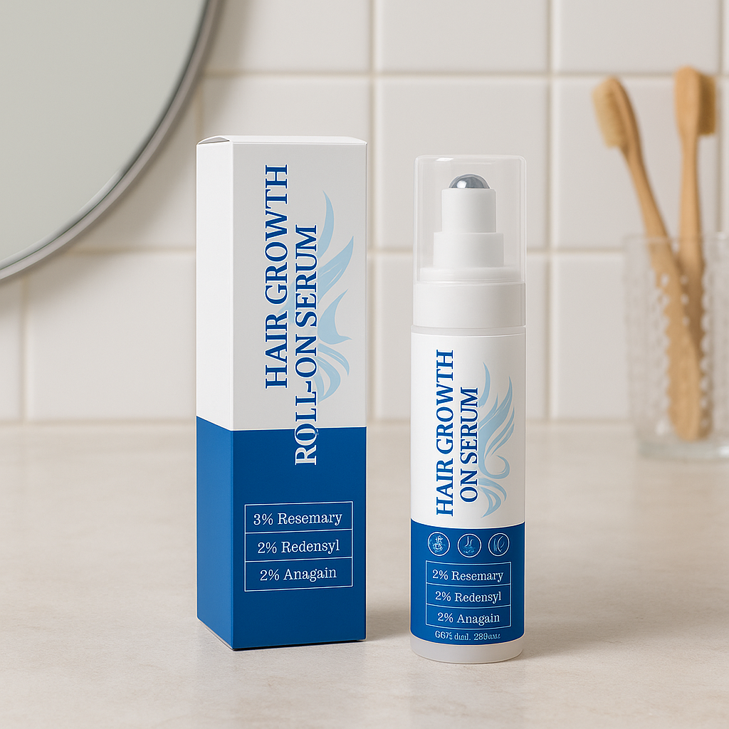 Private Label 25ML Volume Strengthen Hair Growth Roll-On Serum