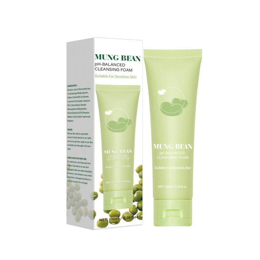 Custom Brand 100ML Soothing Mung Bean PH-Balanced Cleansing Foam