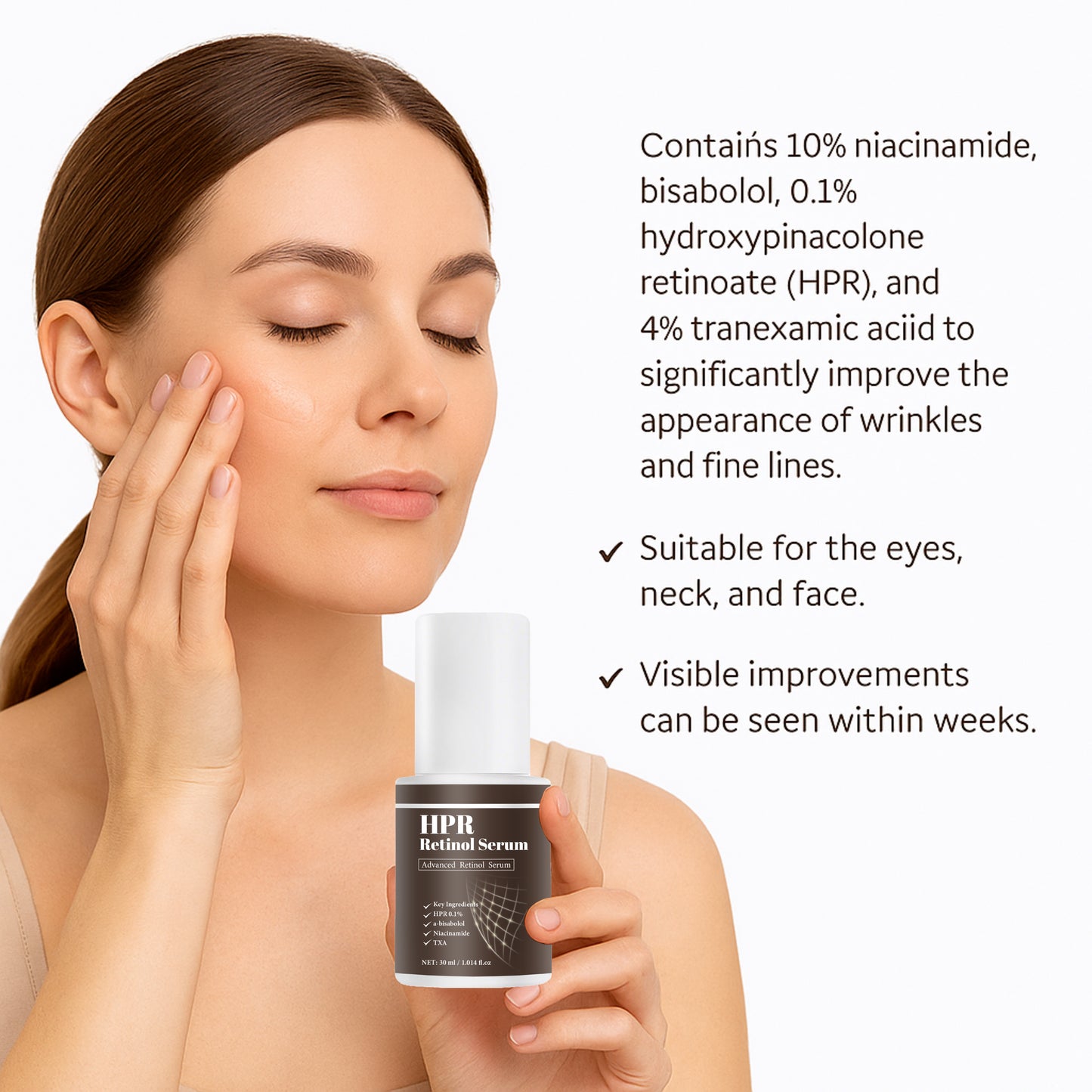 OEM ODM 30ML Anti-aging Rejuvenating Advanced HPR Retinol Serum