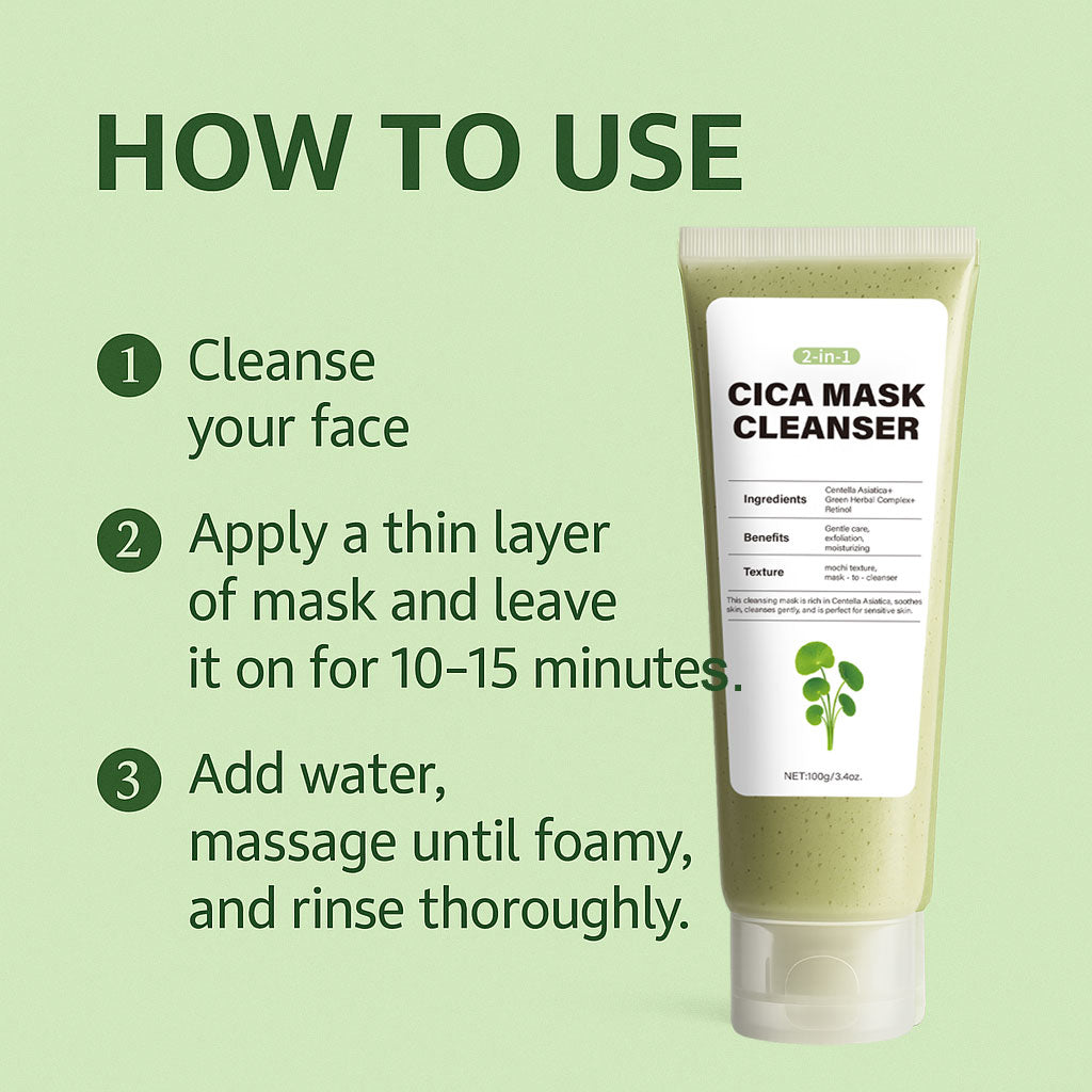 OEM ODM 100g Exfoliating Soothing CICA Cleansing Moisture Mask