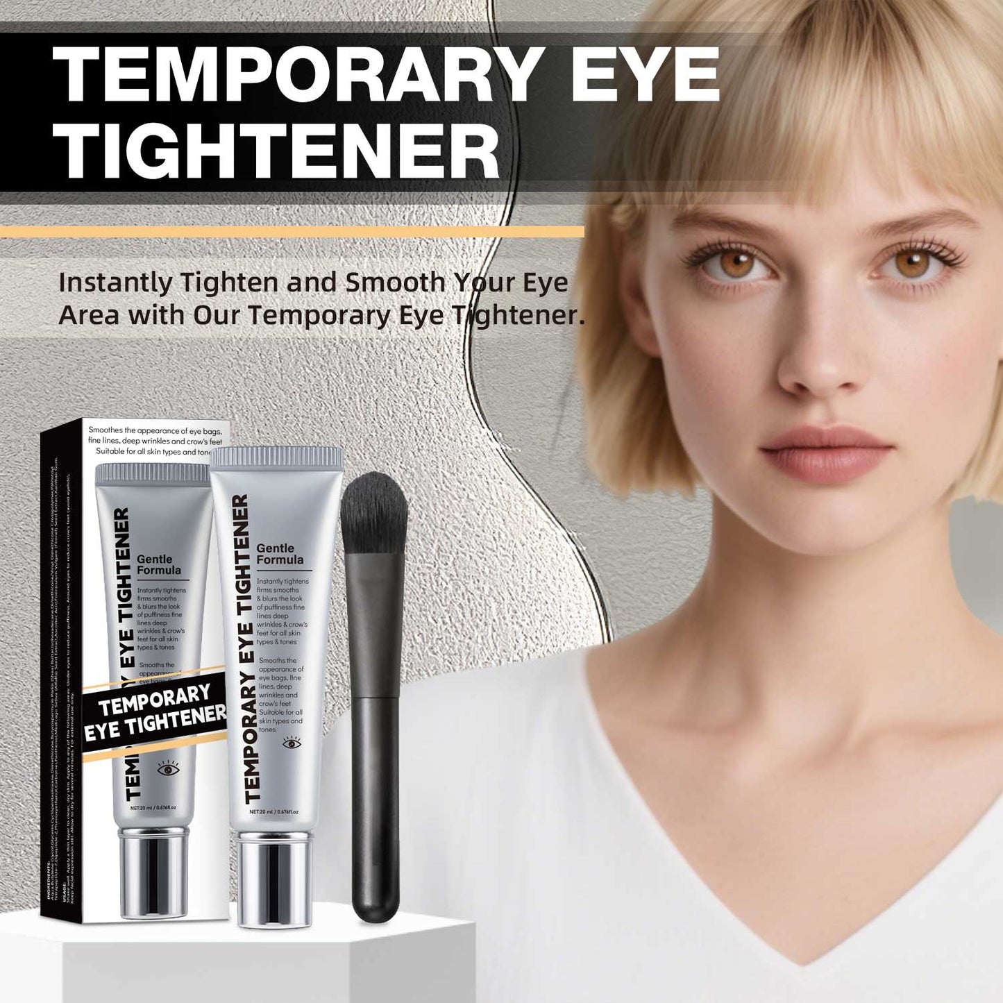 OEM ODM 20ML Instant Lifting Firming Temporary Eye Tightener Cream