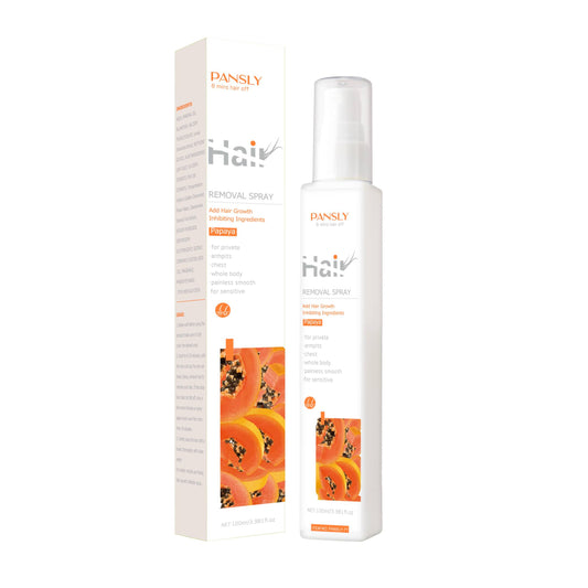 OEM ODM 100ml Papaya Summer Beach Bikini Ten Minutes Hair Removal Hair Removal Spray Inhibit the Growth of Hair