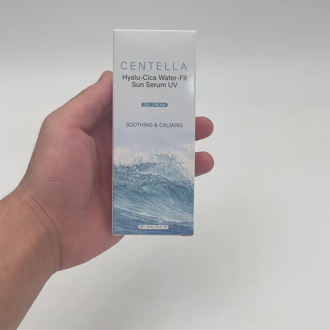 Actual Video Showing Hyalu-Cica Water-Fit UVA UVB SPF50 Sun Serum Sunscreen